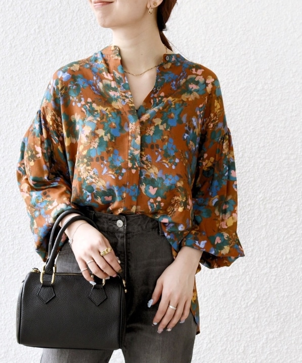 SHIPS any: 〈手洗い可能〉TROUILLET フラワー プリント シャツ