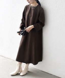 SHIPS any:〈手洗い可能〉ジャカード ウエスト タック ノーカラー