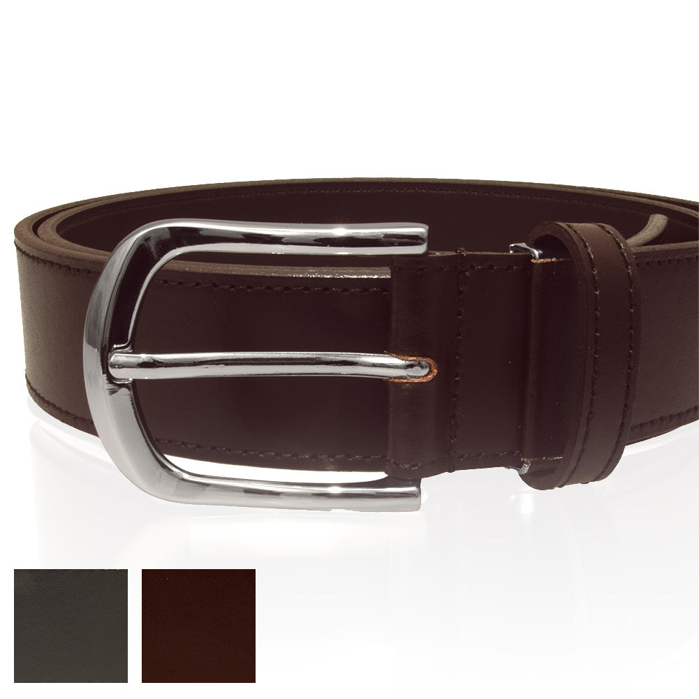 メンズ ベルト ビジネスベルト 男性 紳士 ブラック チョコ 黒 茶 牛革