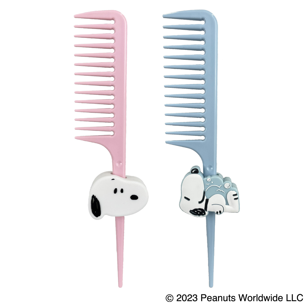 スヌーピー トリートメントコーム ホルダーセット ＜ ピンク/ブルー