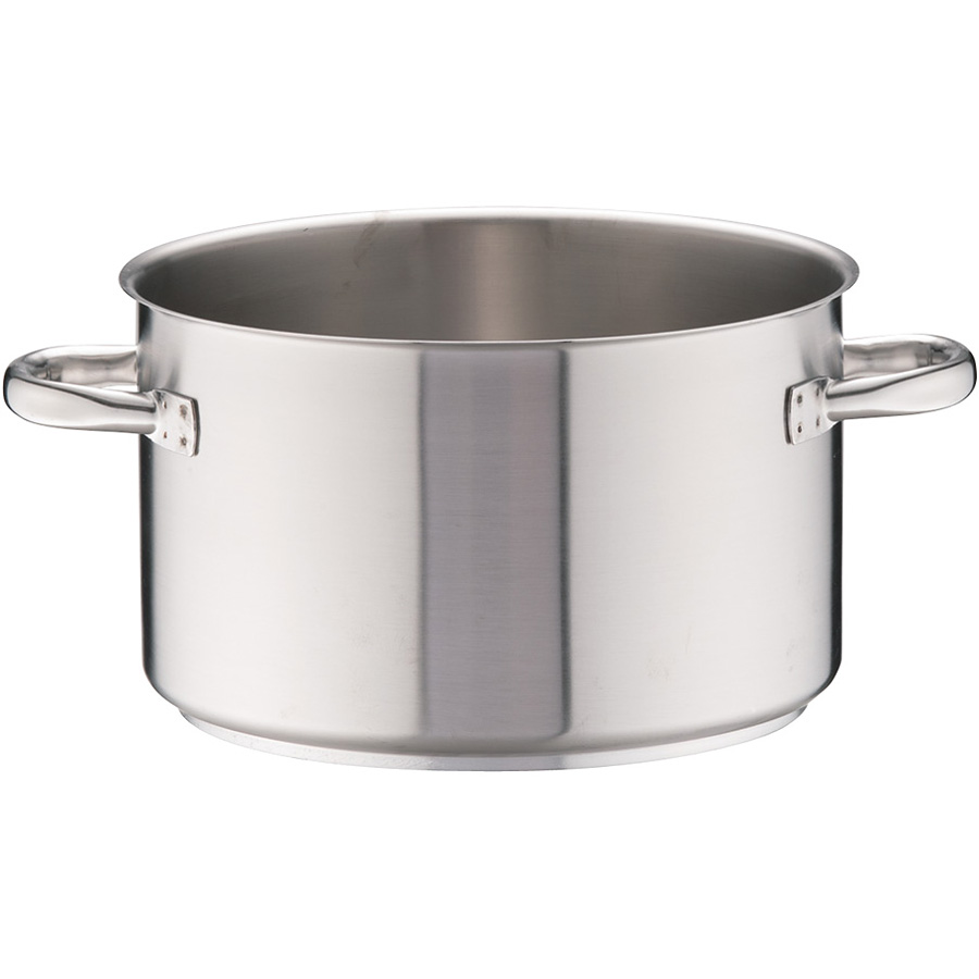 パデルノ グルメシリーズ 18-10 ステンレス 半寸胴鍋 蓋無 1007-32