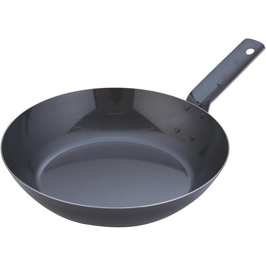 遠藤商事 SA 鉄黒皮 厚板フライパン オーブン用 30cm - 調理器具のSHOKUBI