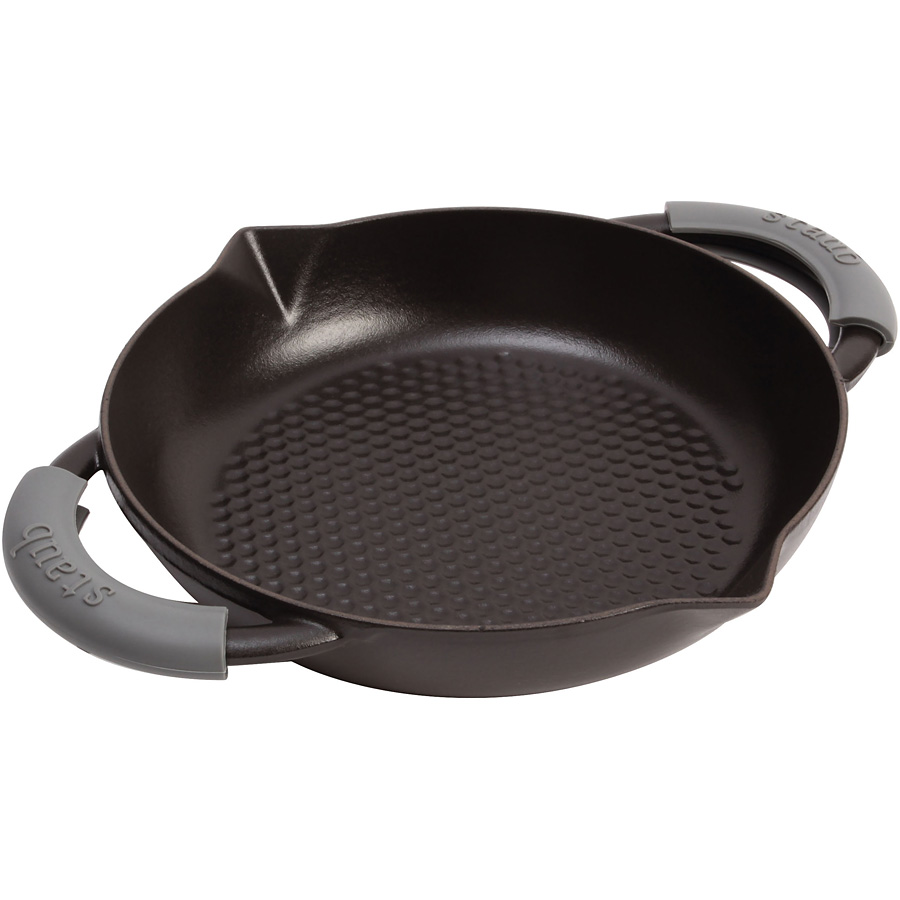 ストウブ ニダベイユ 両手フライパン 黒 40509-384 24cm - 調理器具の