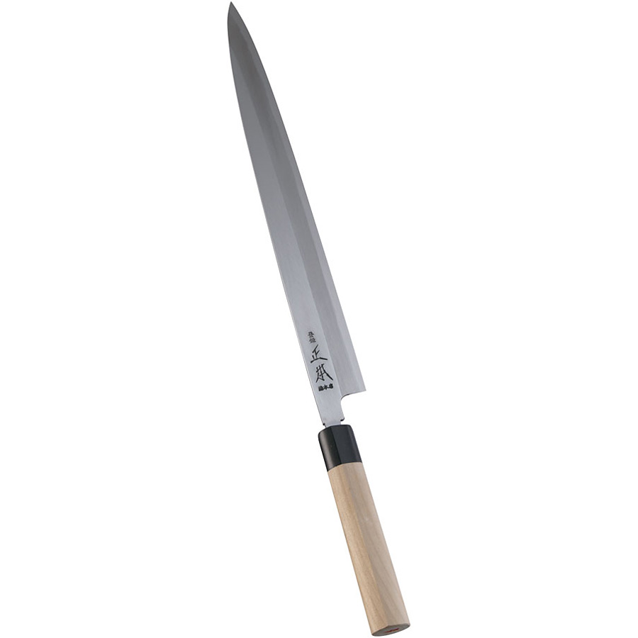 正本総本店 正本 本霞玉白鋼 柳刃刺身 36cm - 調理器具のSHOKUBI