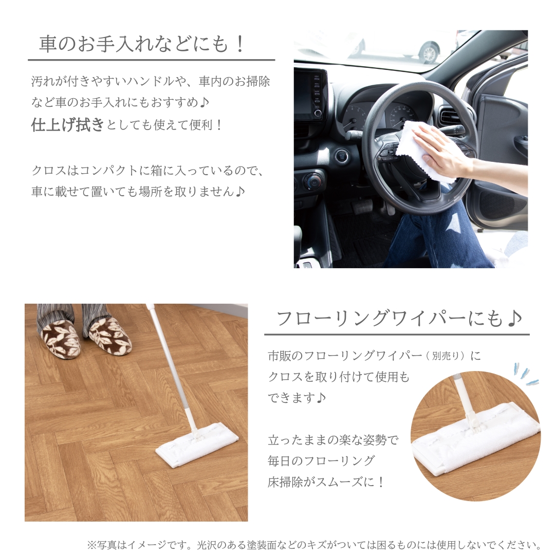 ティッシュのように使えるマイクロファイバークロス20枚 1箱(36セット