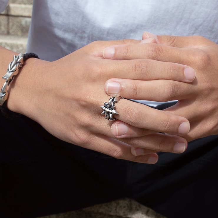 Shining Crystal】シルバーリング [DR-226]