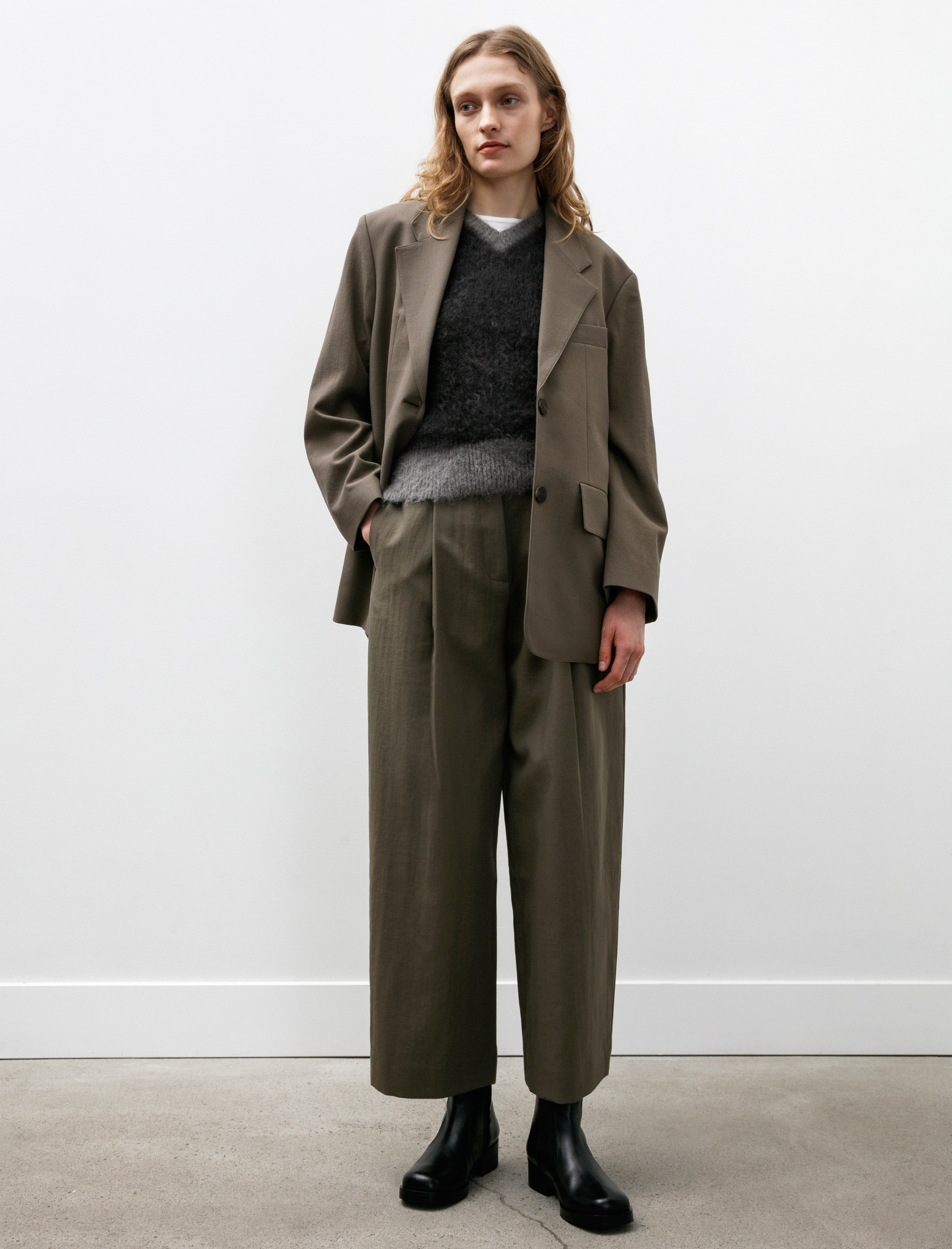 Studio Nicholson Ansell Deep Pleat Pants Fossil – Neighbour