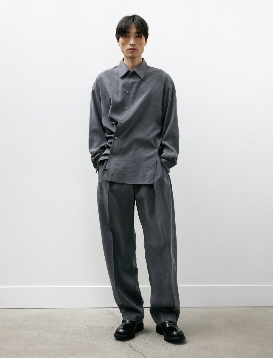 Lemaire Belted Relaxed Pants Asphalt – Neighbour