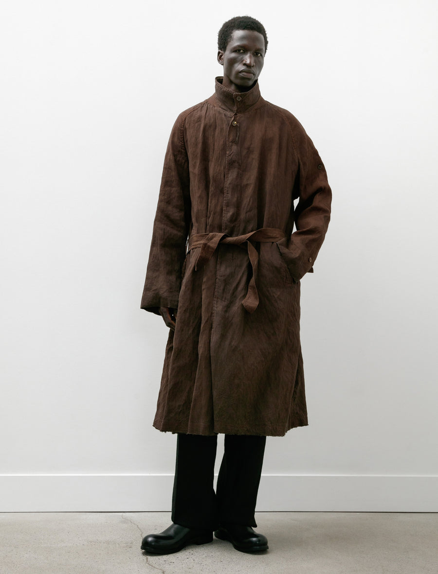 Cottle Sand Beach Balmacaan Coat Kakishibu Black – Neighbour