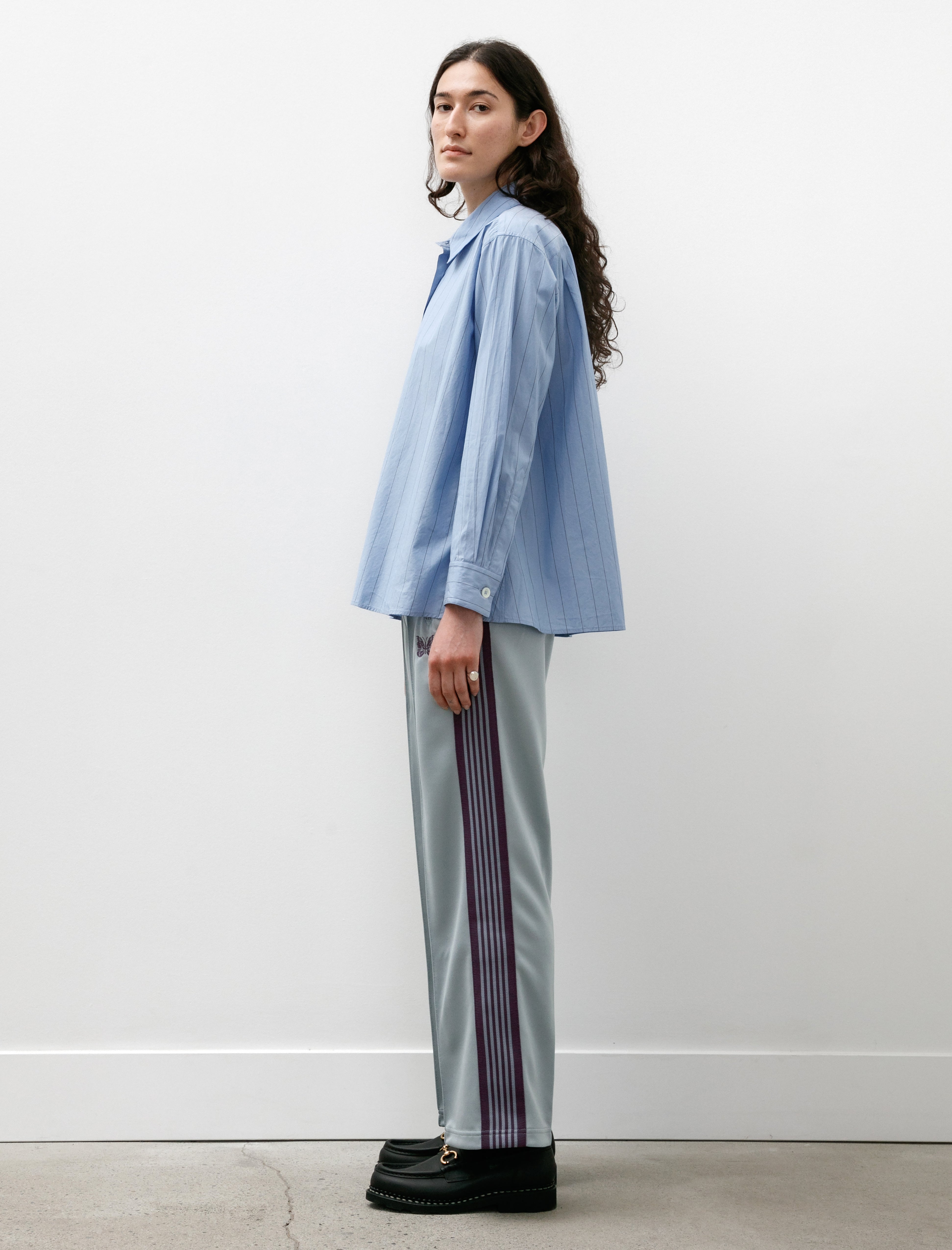 Needles Track Pants Poly Smooth Sax – Neighbour