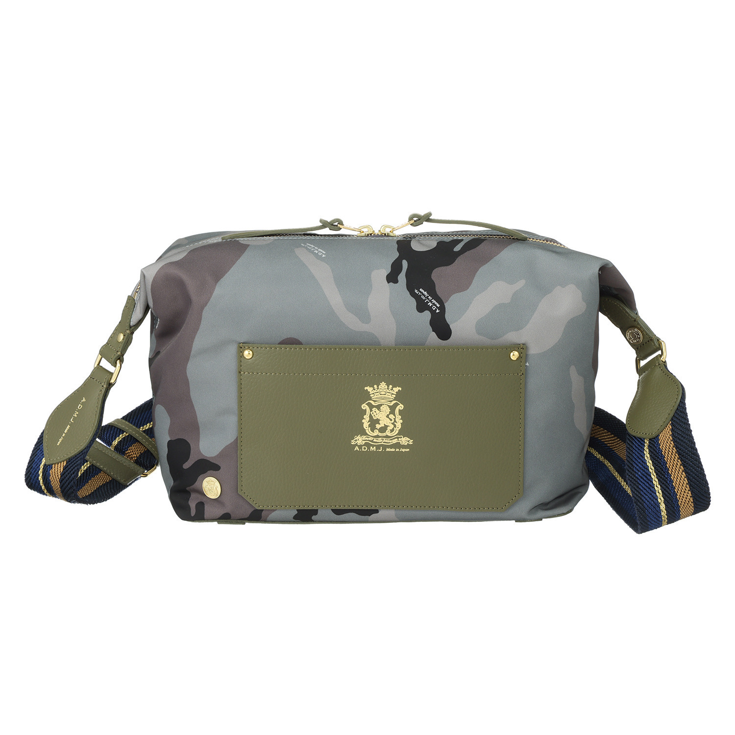 エーディーエムジェイ はっ水 イタリアンナイロン クロスボディバッグ