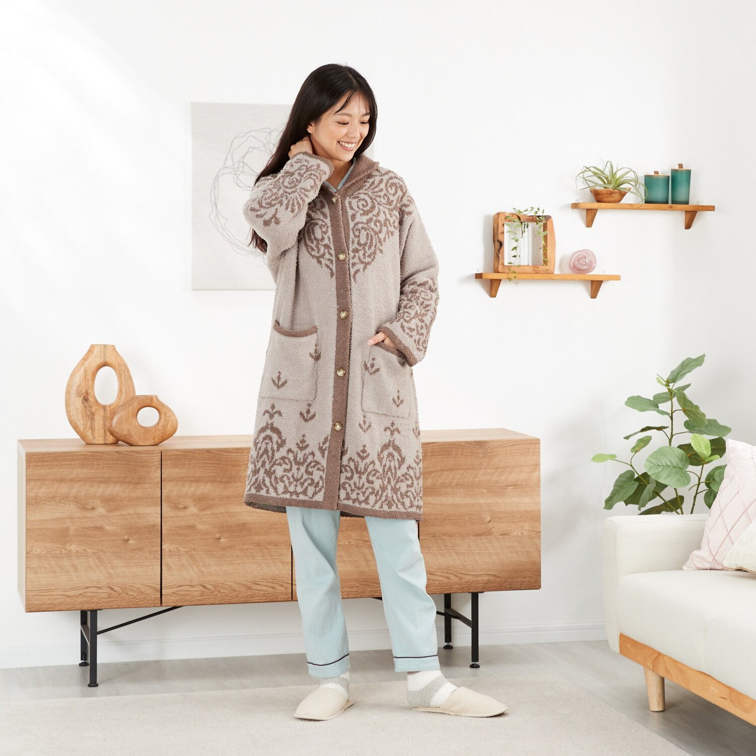 大津毛織 吸湿発熱ホットテックス ふわふわモコモコ ファンシーヤーン