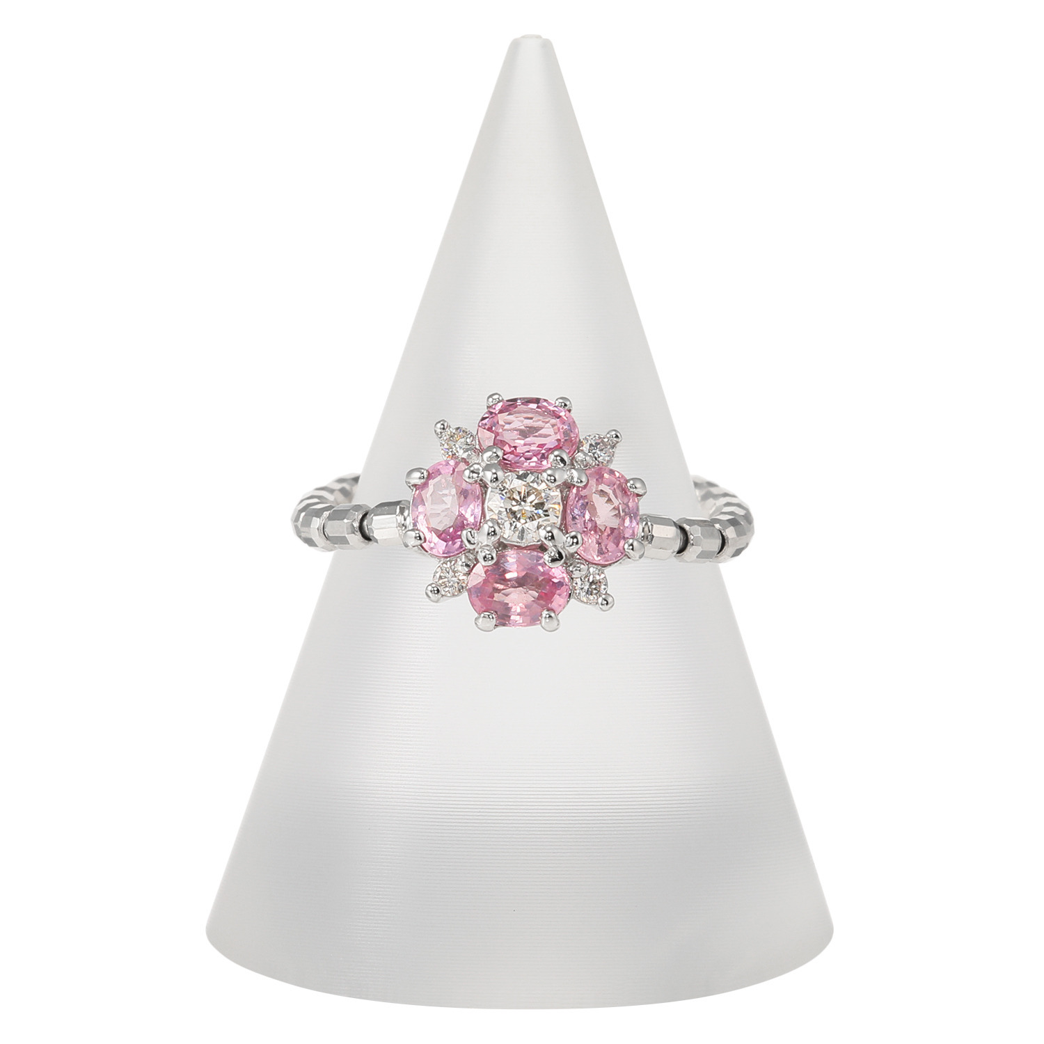 サープライズ プラチナ950 ピンクサファイア＆ ダイヤモンド