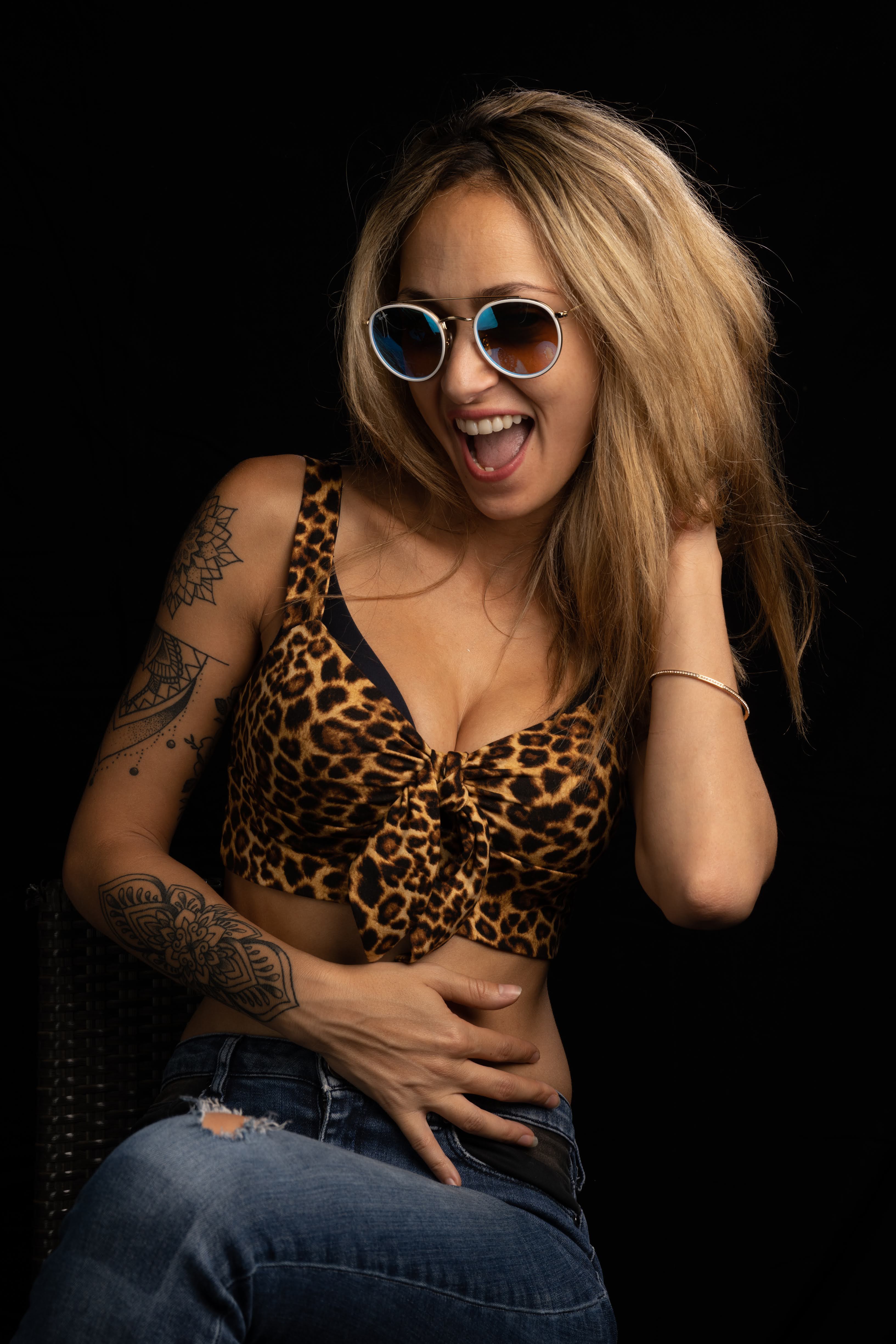Leopard Tie Crop Top – Jessica Louise