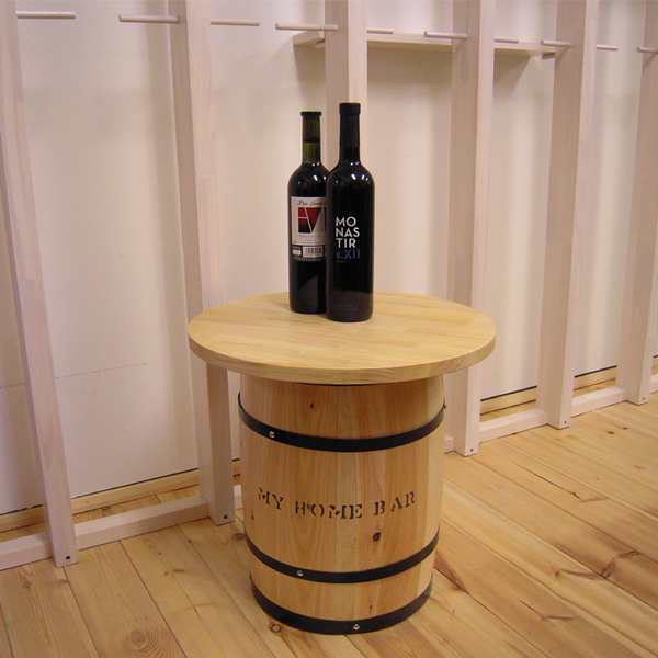 6036 樽テーブル小｜バリエーション樽｜ディスプレイ樽（木樽倶楽部