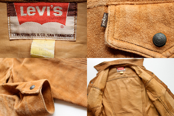 60s LEVI'Sリーバイス BIGE スエード レザージャケット 42 - Sixpacjoe