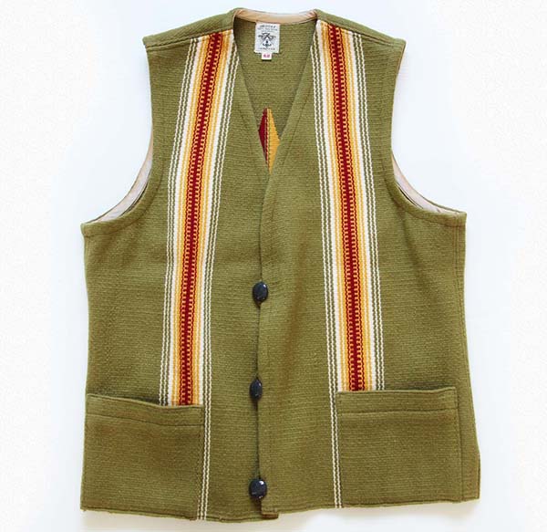 ORTEGA'Sオルテガ ネイティブ柄 チマヨ ラグ ベスト 42 - Sixpacjoe
