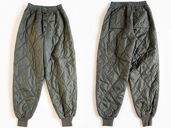 60s 米軍 USAF CWU-9/P ナイロン キルティング ライナーパンツ 初期型