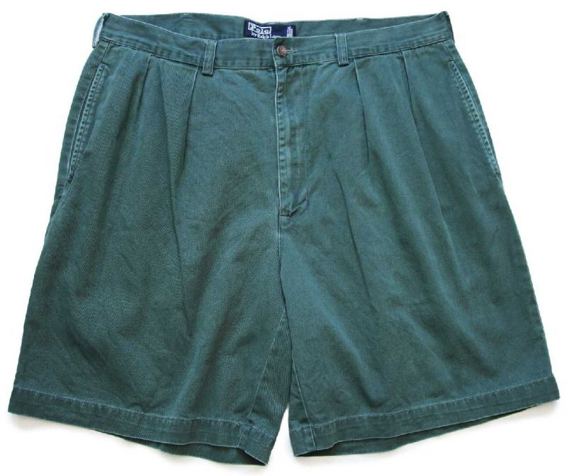 90s メキシコ製 ポロ ラルフローレン TYLER SHORT ツータック コットン