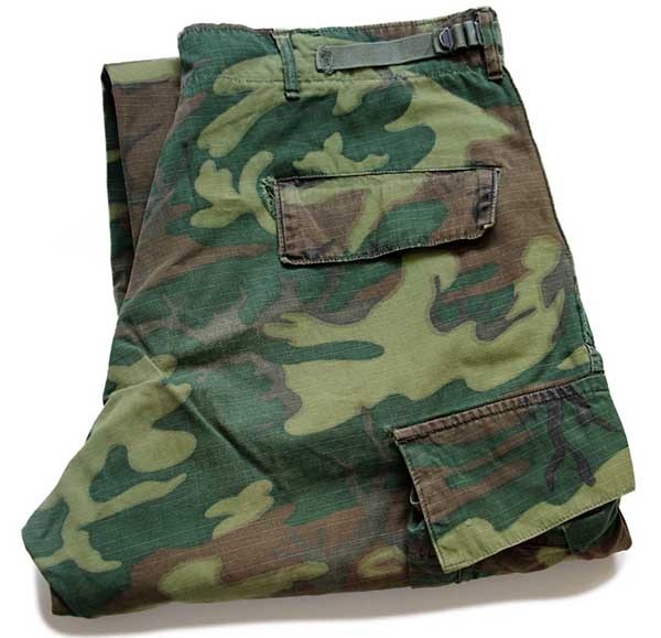 60s 米軍 U.S.ARMY ERDL グリーンリーフカモ ジャングルファティーグ