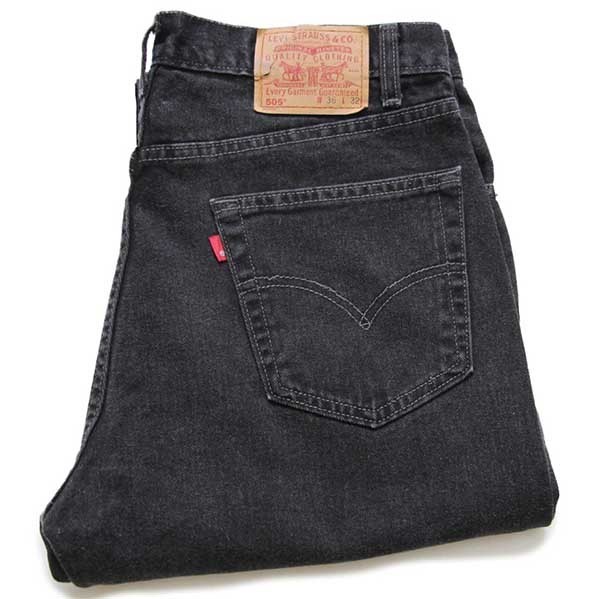 00s カナダ製 Levi'sリーバイス 505 ブラック デニムパンツ w36 L32