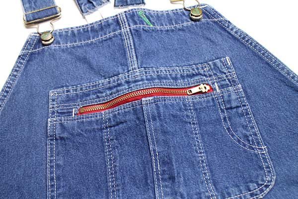 90s USA製 POINTERポインター ローバック デニム オーバーオール w48