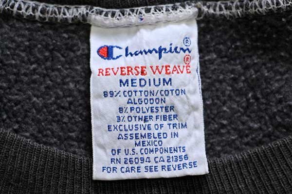 90s メキシコ製 Championチャンピオン 無地 目無し リバースウィーブ