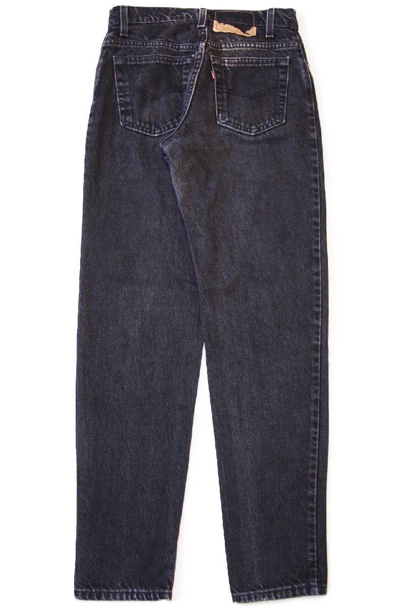 90s USA製 Levi'sリーバイス 550 ブラック デニムパンツ 5 M☆165