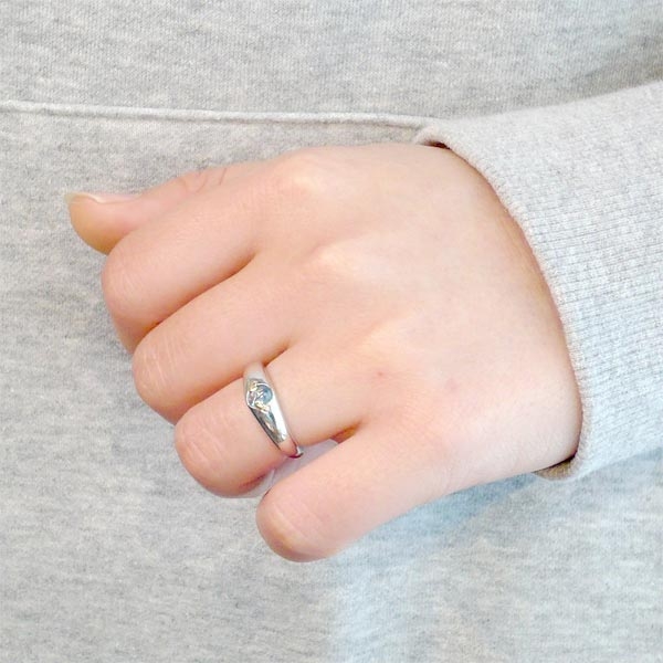 天使の卵 (Tenshi no Tamago) ストーン シルバー リング ブルー