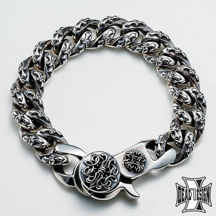ディールデザイン[2.1万↑]スカルズ＆ローゼズブレスレット DEAL
