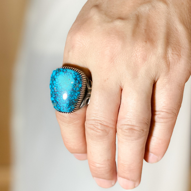 Blue wind original ring 259 | ターコイズ・メンズシルバー
