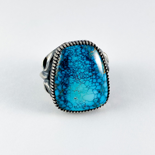Blue wind original ring 259 | ターコイズ・メンズシルバー