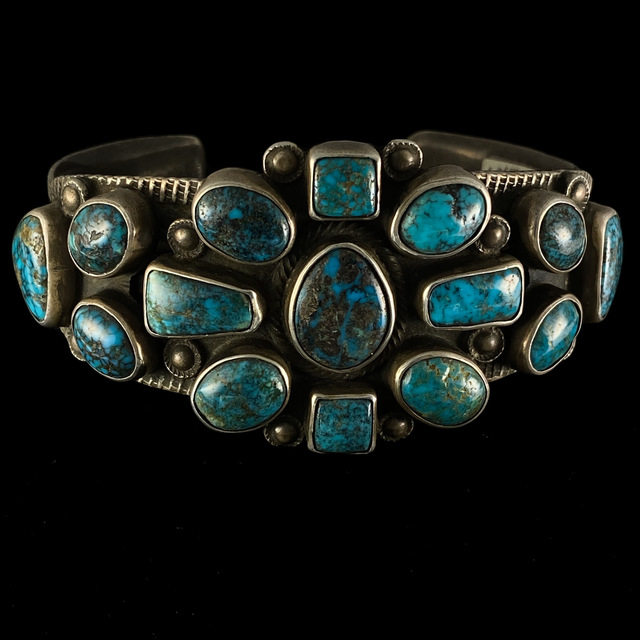 Lone Mt. Vintage Bangle 290 | ターコイズ・メンズシルバー