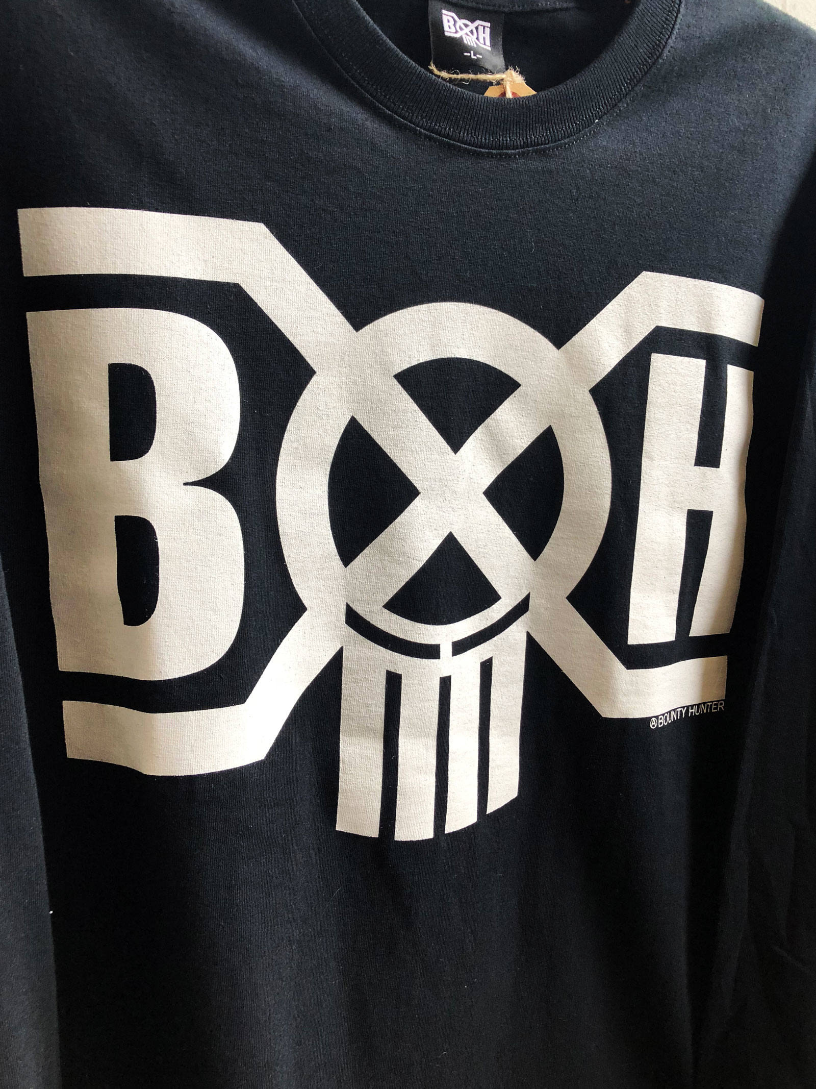 BOUNTY HUNTER - B×H LOGO L/S-TSHIRTS(BLACK) / B×H ロゴ ロング