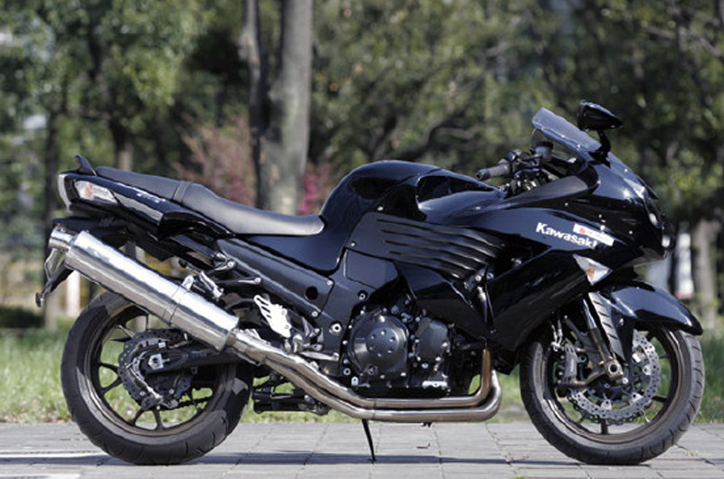 Kawasaki ZZR1400 PURESPORT OneTail Ti 93dB | SP忠男オリジナルマフラー