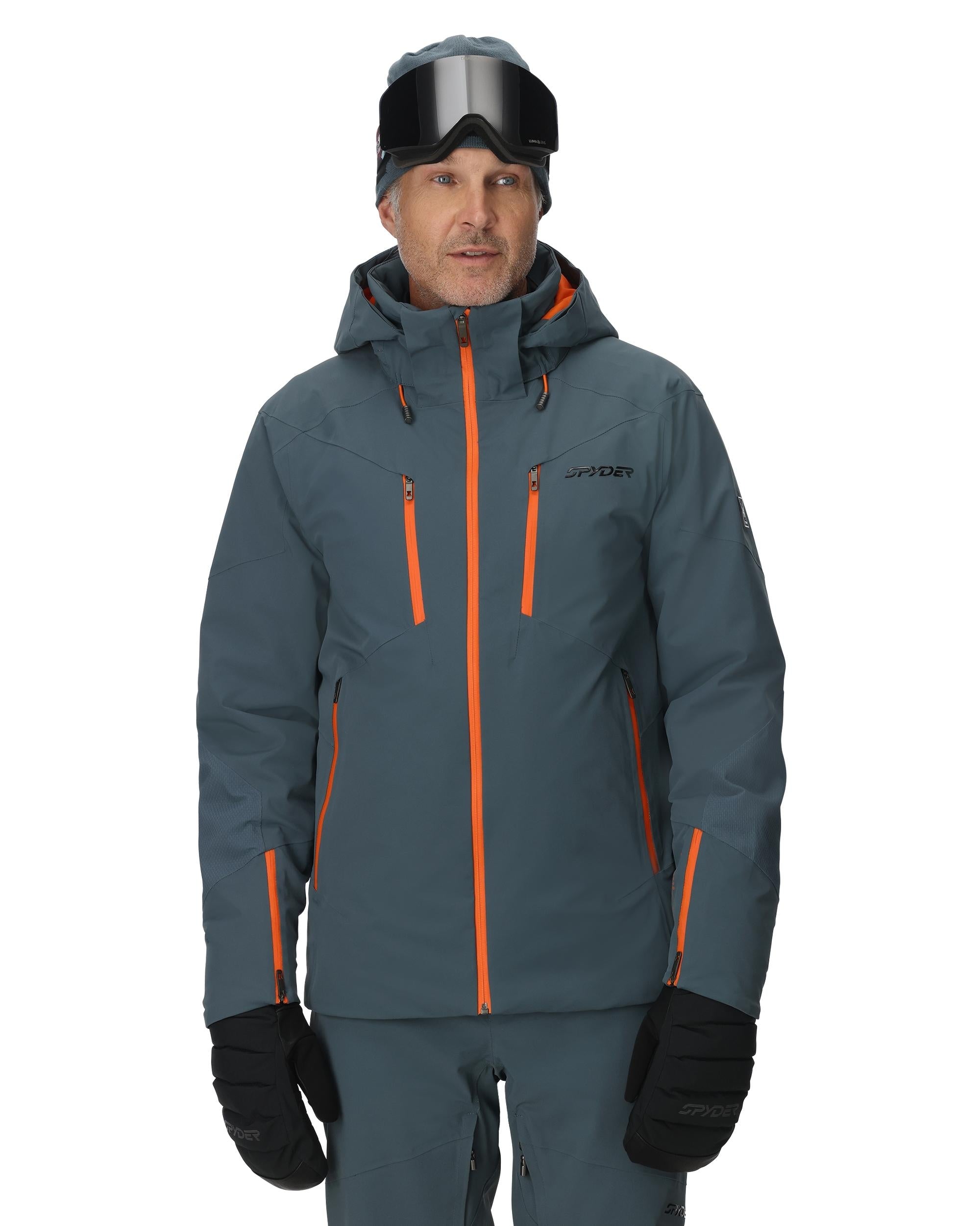 Mens Alyeska Jacket - Slate Blue – Spyder