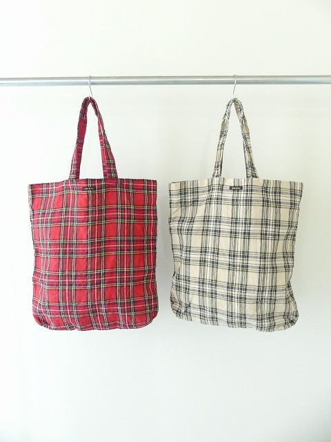 R&D.M(オールドマンズテーラー) LINEN TARTAN CHECK TOTE BAG(OLD6961