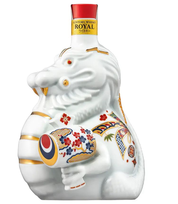 サントリー「ウイスキーローヤル」干支ボトル2024“辰歳”発売、「ザ
