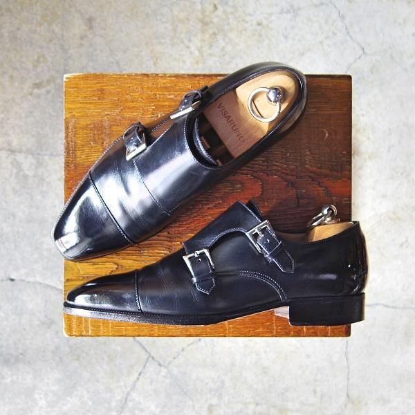 極上☆(伊)エンツォ・ボナフェ SIZE 5.5【☆ダブルモンク/Lavorate a