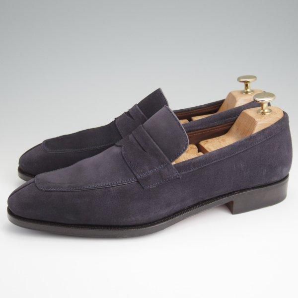 中古｜カルミナ 【コインローファー/スエード/紺】｜studio.CBR | 高級