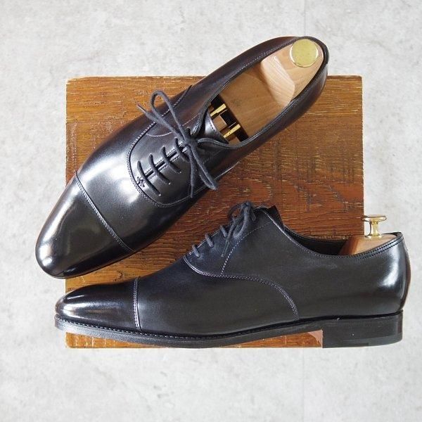 使用数回極美品】JOHN LOBB ASHILL · ブラックスエード 8.5 使用数回極