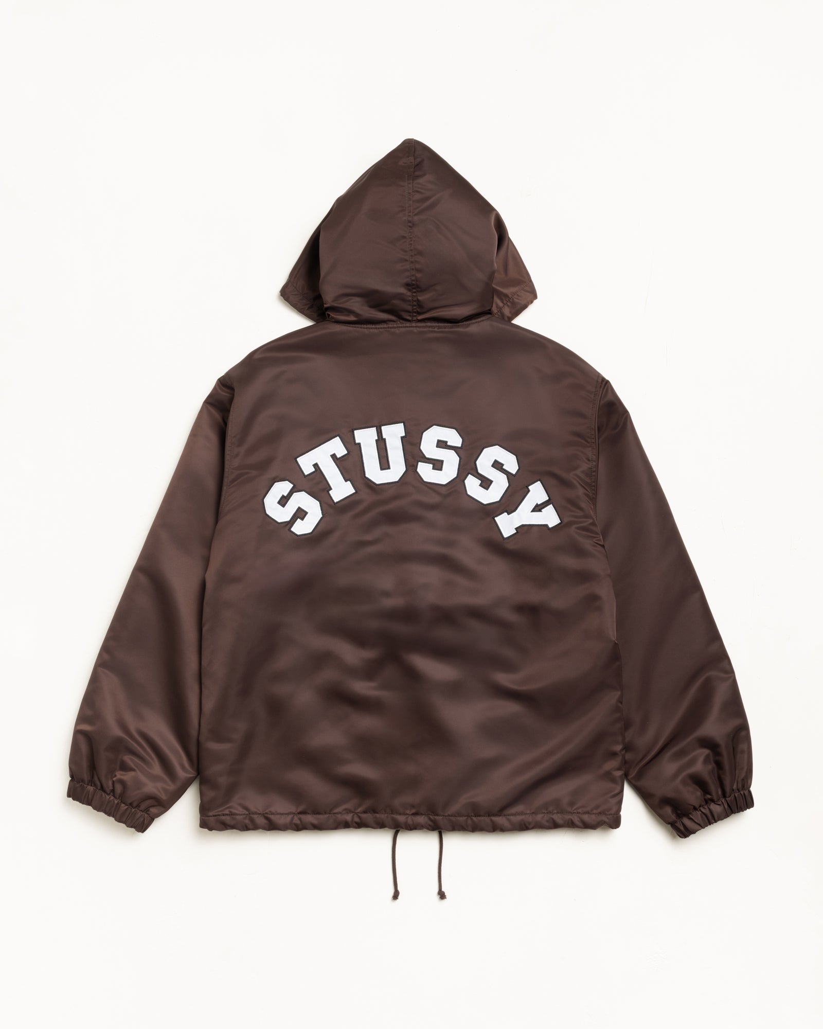 Hooded Coaches Jacket – Brown | Outerwear | Stüssy