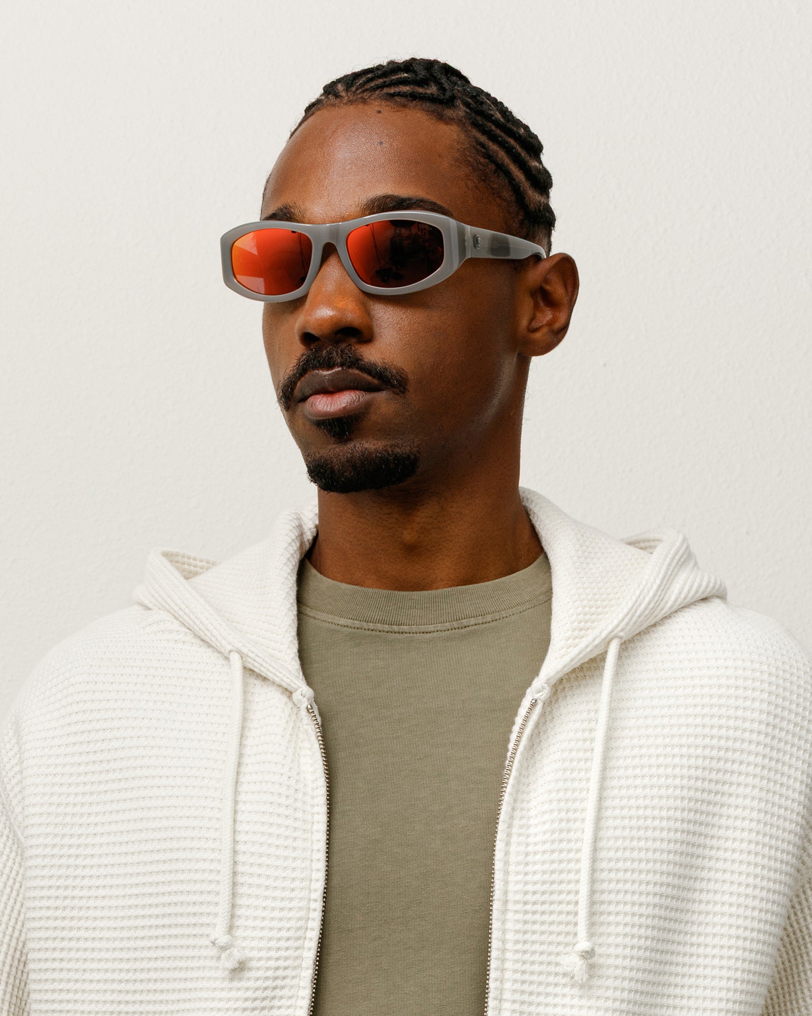 Landon Sunglasses – Grey / Silver Flare Lens | Accessories | Stüssy