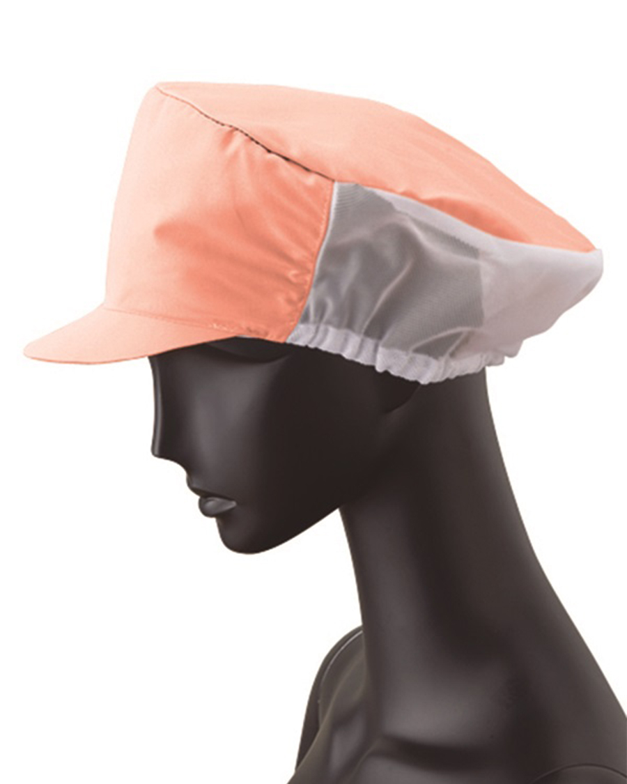 ユニベルV3】常温作業向け 八角帽子(メッシュケープ付き