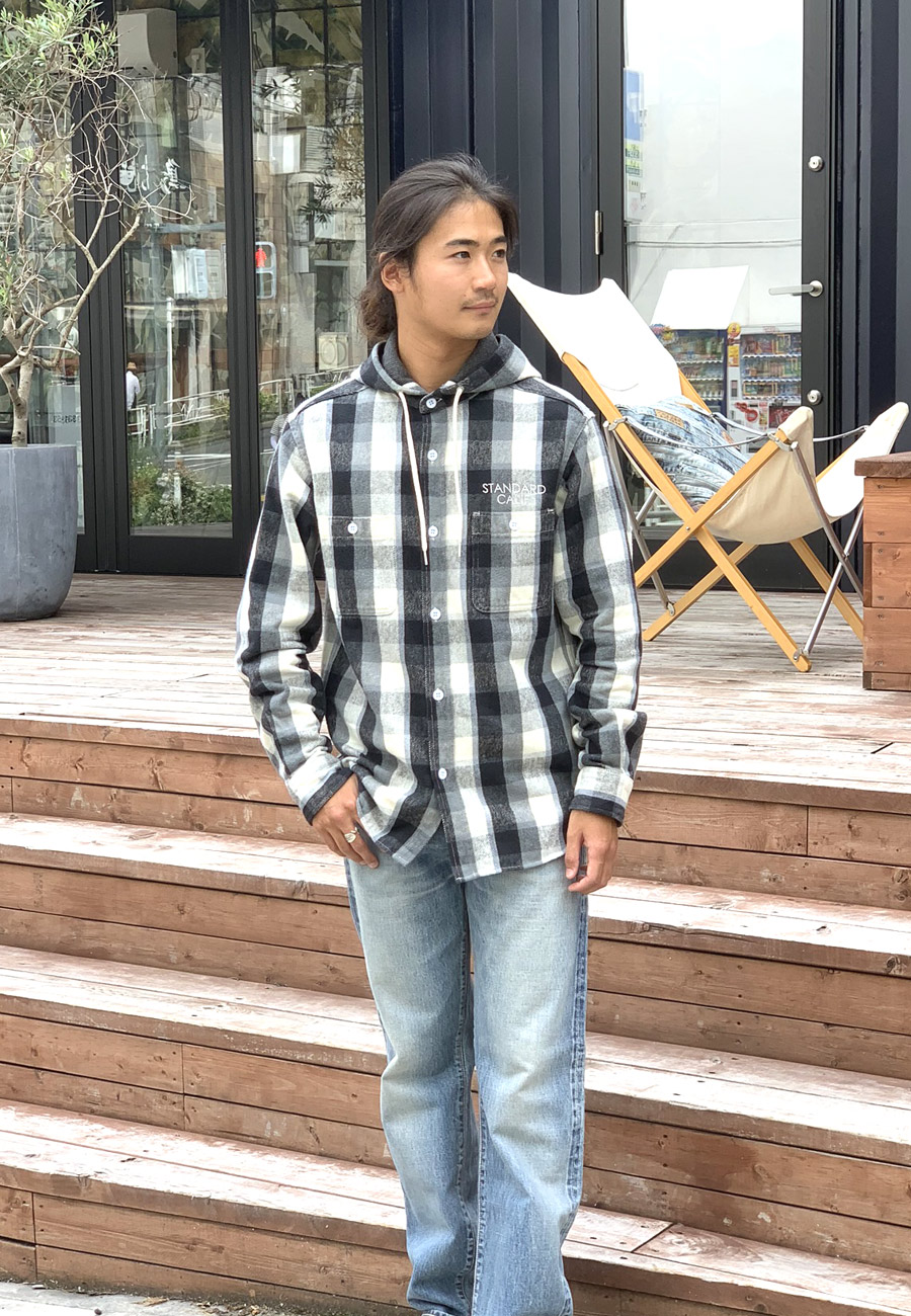 SD ブロックチェック ネルシャツ XL スタカリ STANDARD CALIFORNIA