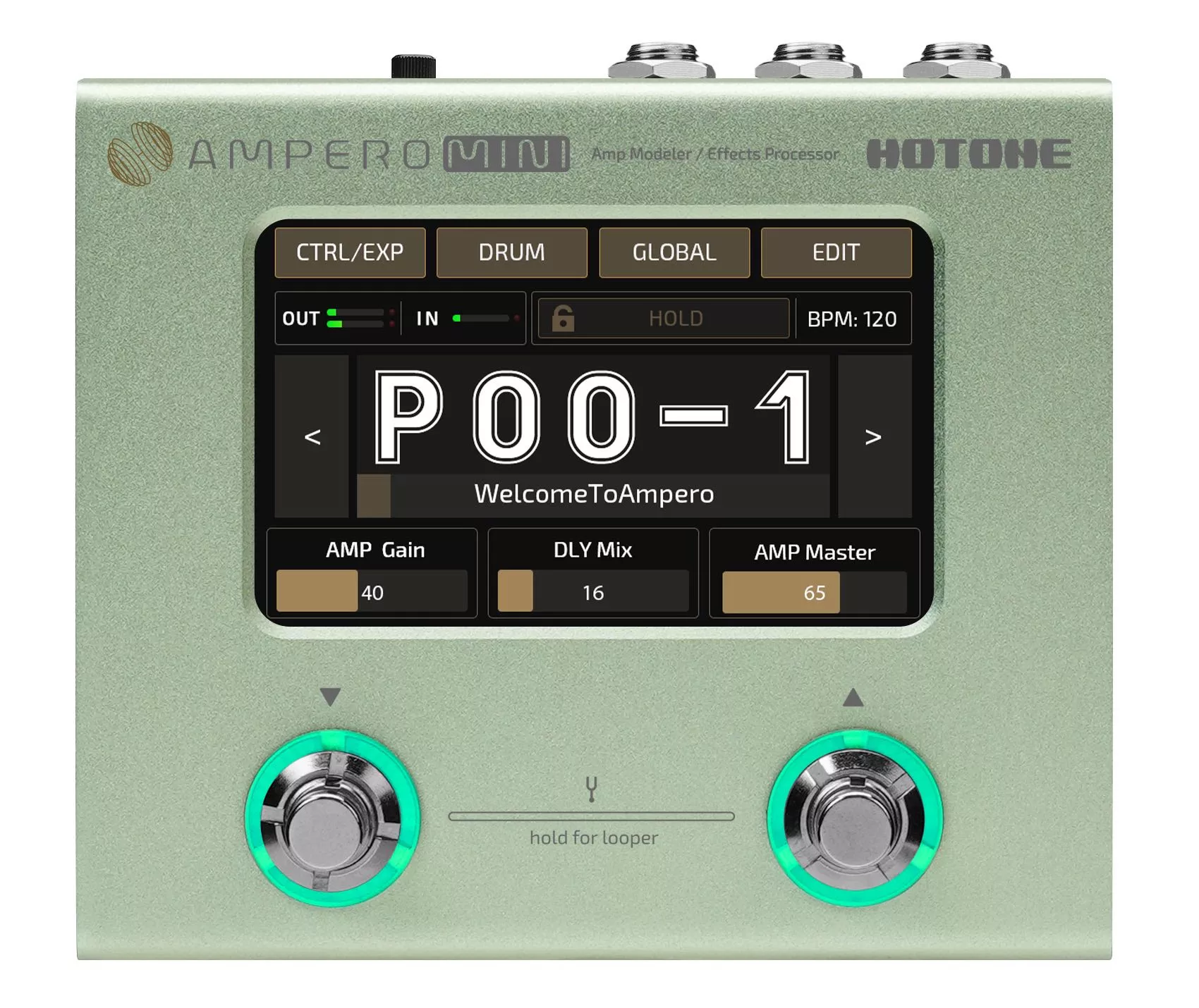 Hotone Ampero Mini Matcha Guitar amp modeling simulation