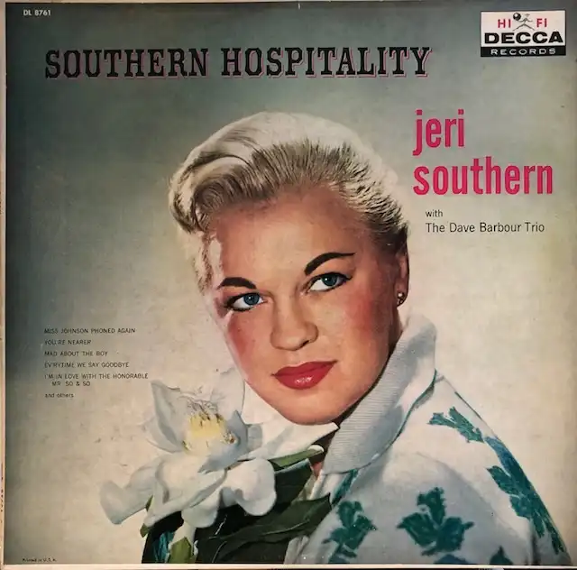 JERI SOUTHERN / SOUTHERN HOSPITALITY [LP - DL 8761]：VOCAL JAZZ