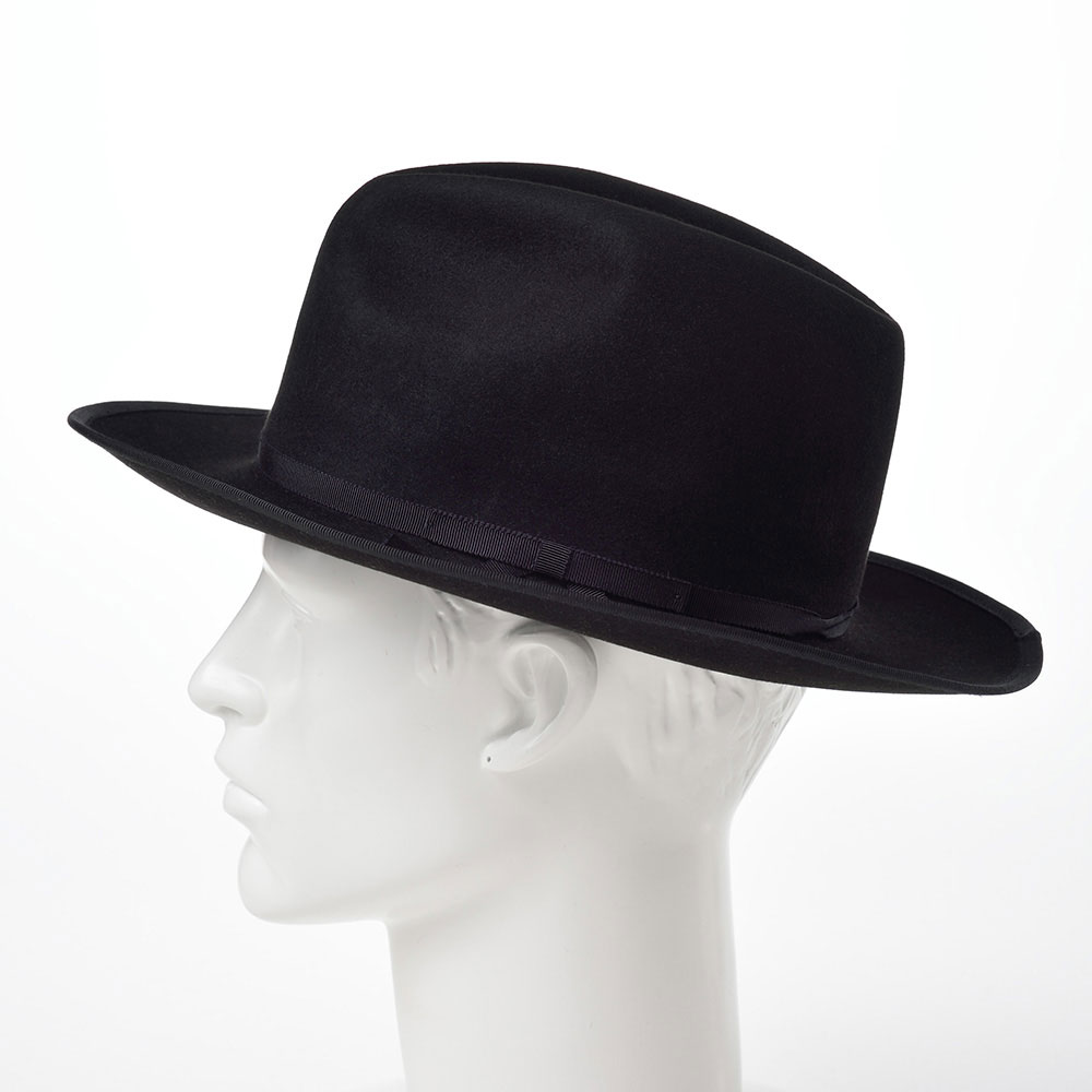 BEAVER FEDORA（ビーバー フェドラ）SH407 ブラック - STETSON Online Shop