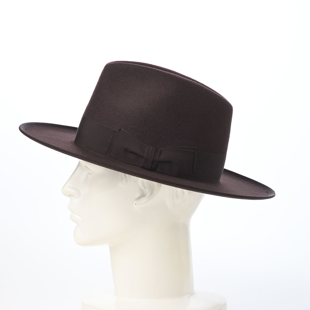 WOOL FELT LONG FLAT BRIM（ウールフェルト ロングフラットブリム