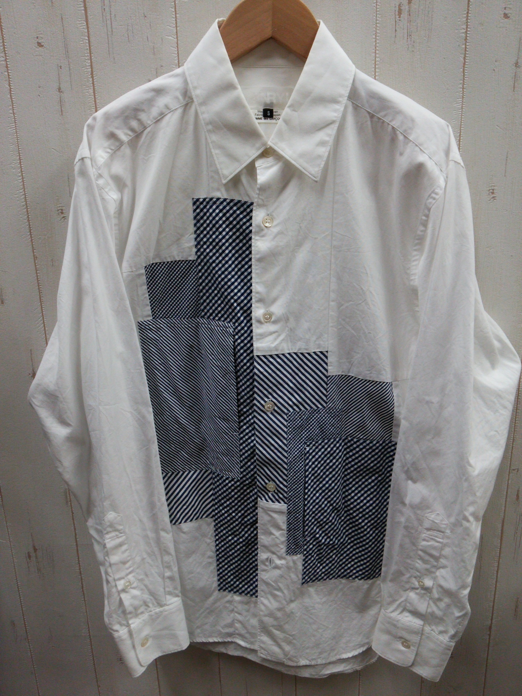 GANRYU ギャルソン パッチワーク シャツ 入荷 - 岐阜で古着・洋服